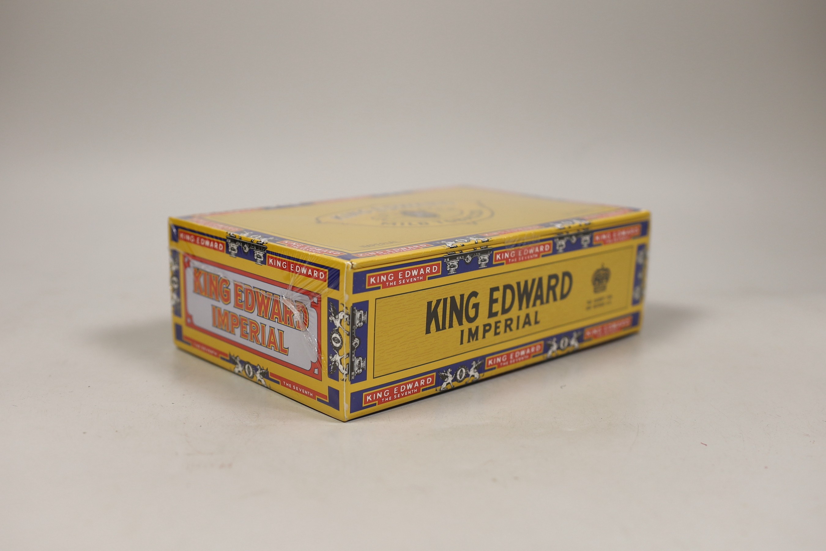 A sealed case of King Edward cigars